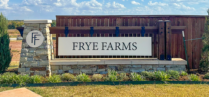 Frye Farms Amenity Monument