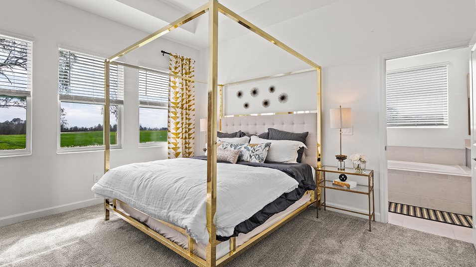 Plush wall-to-wall carpet throughout the bedrooms