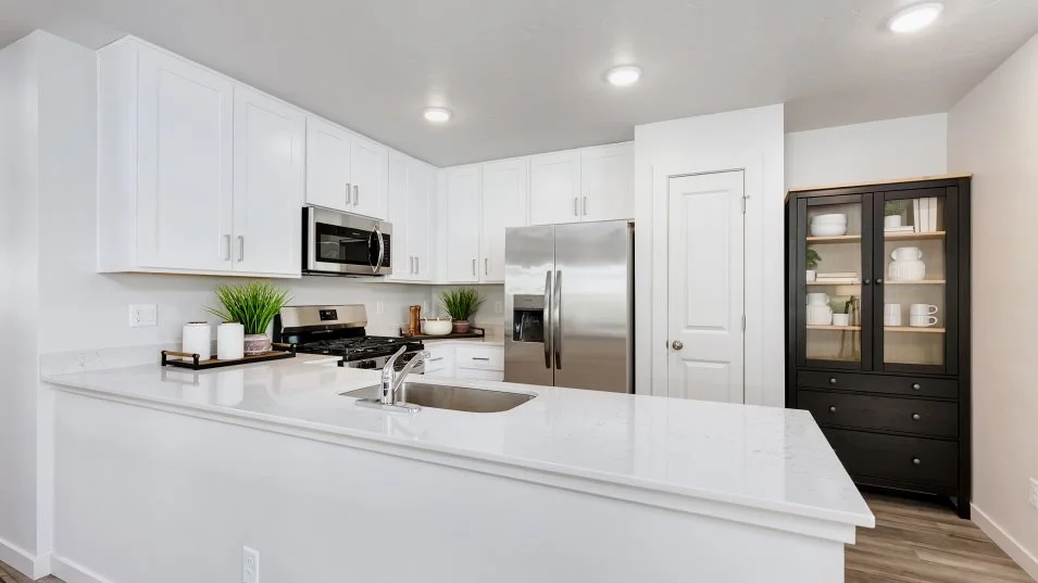 Kitchen with island