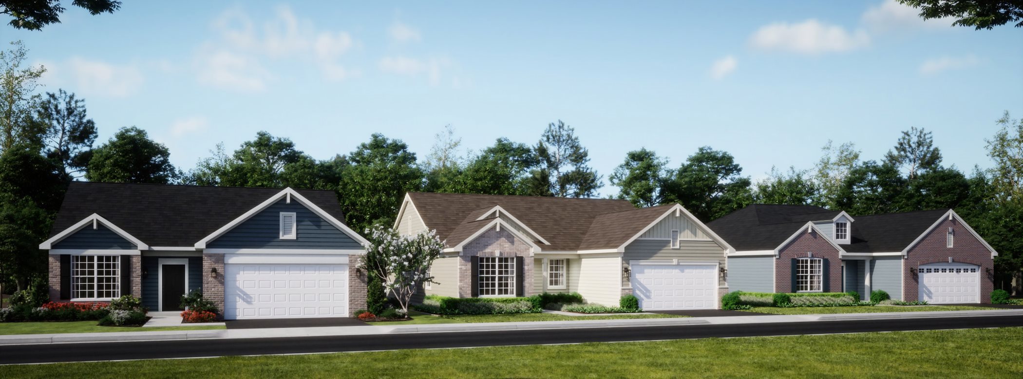 The streetscape at Prairie Meadows