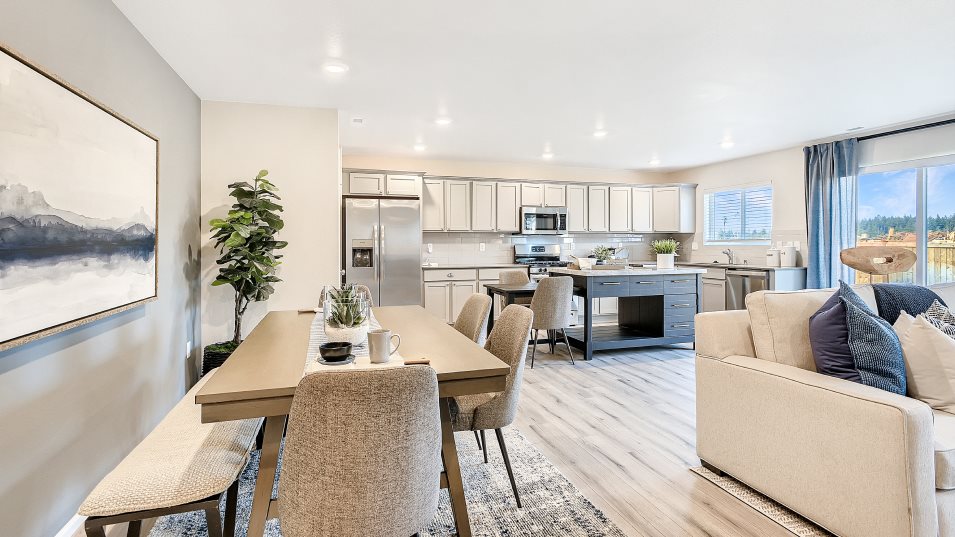 Furnished dining room