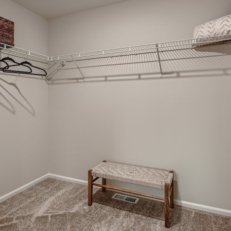 Interior walk-in closet