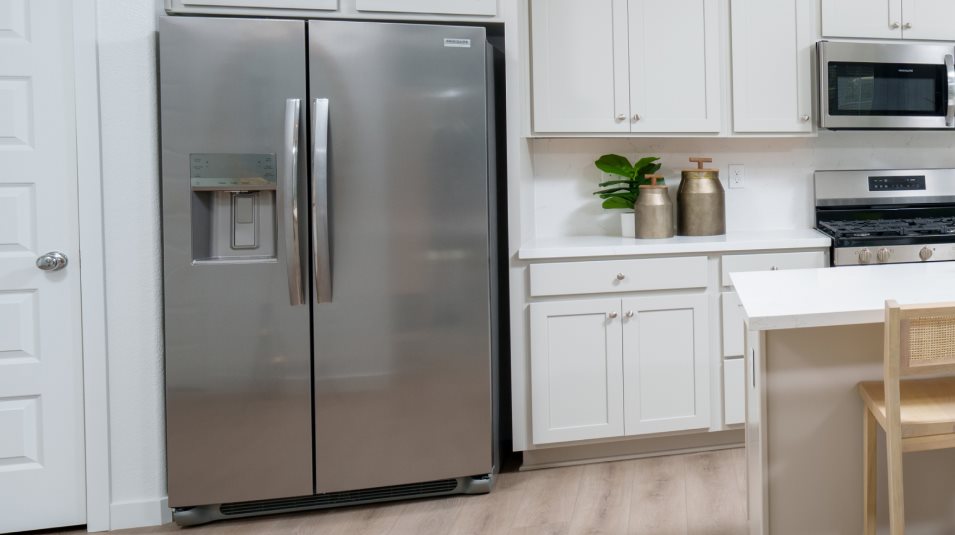 Stainless-steel side-by-side counter-depth refrigerator