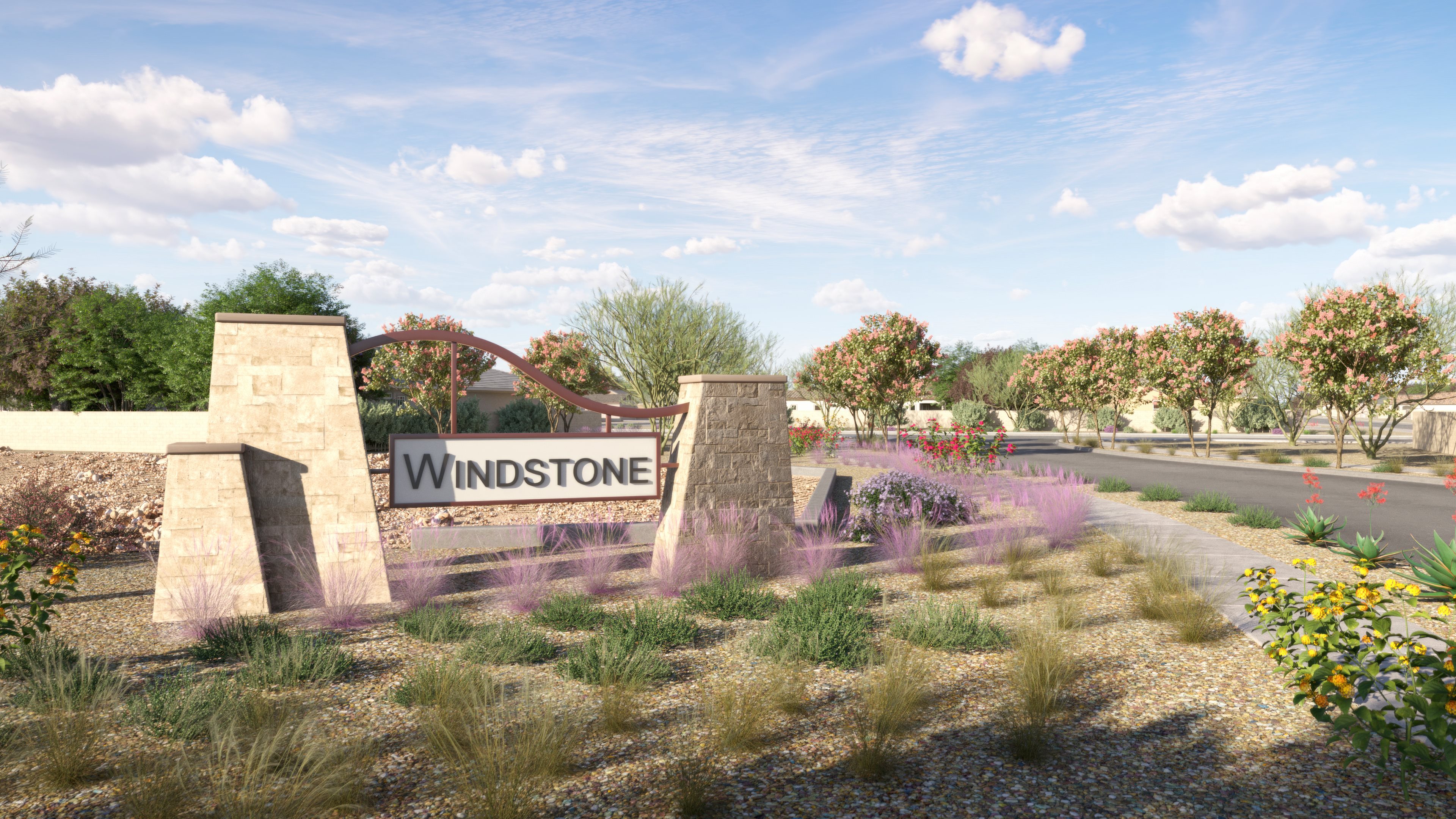 Image: Windstone Ranch Monument Copy: Welcome to Windstone Ranch