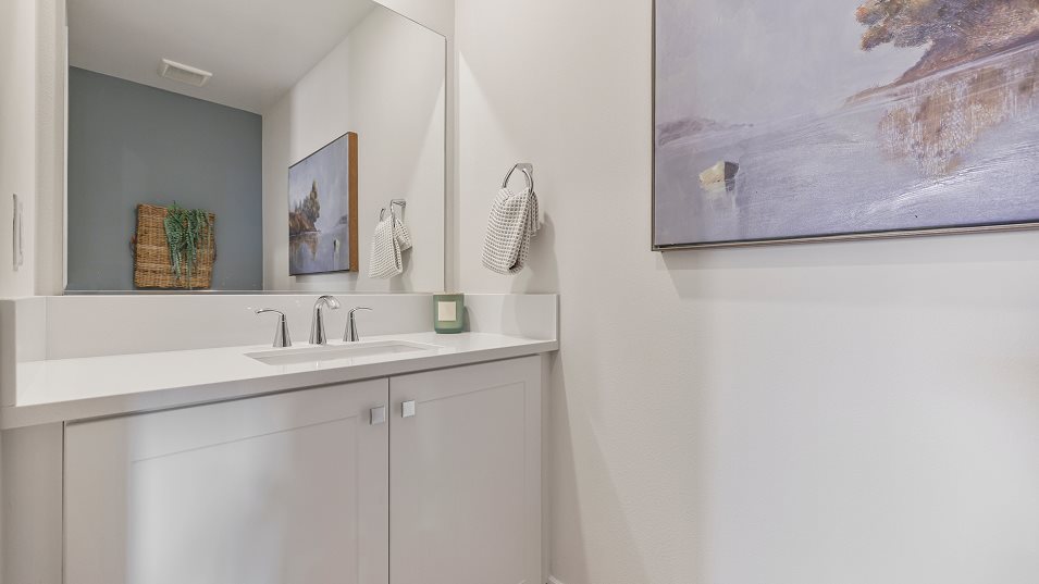 Powder room interior