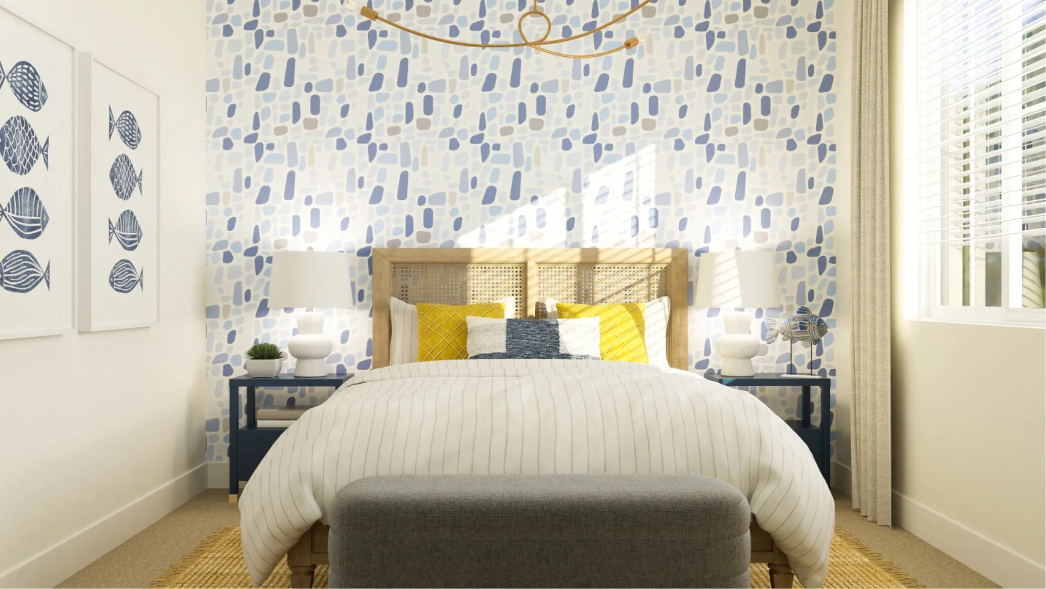 Bed3 styled as a guest room