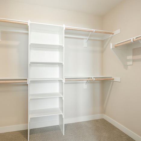Owners walk in closet