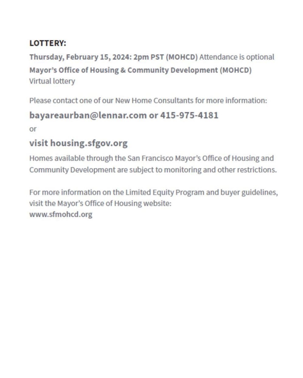 Learn more at our open houses