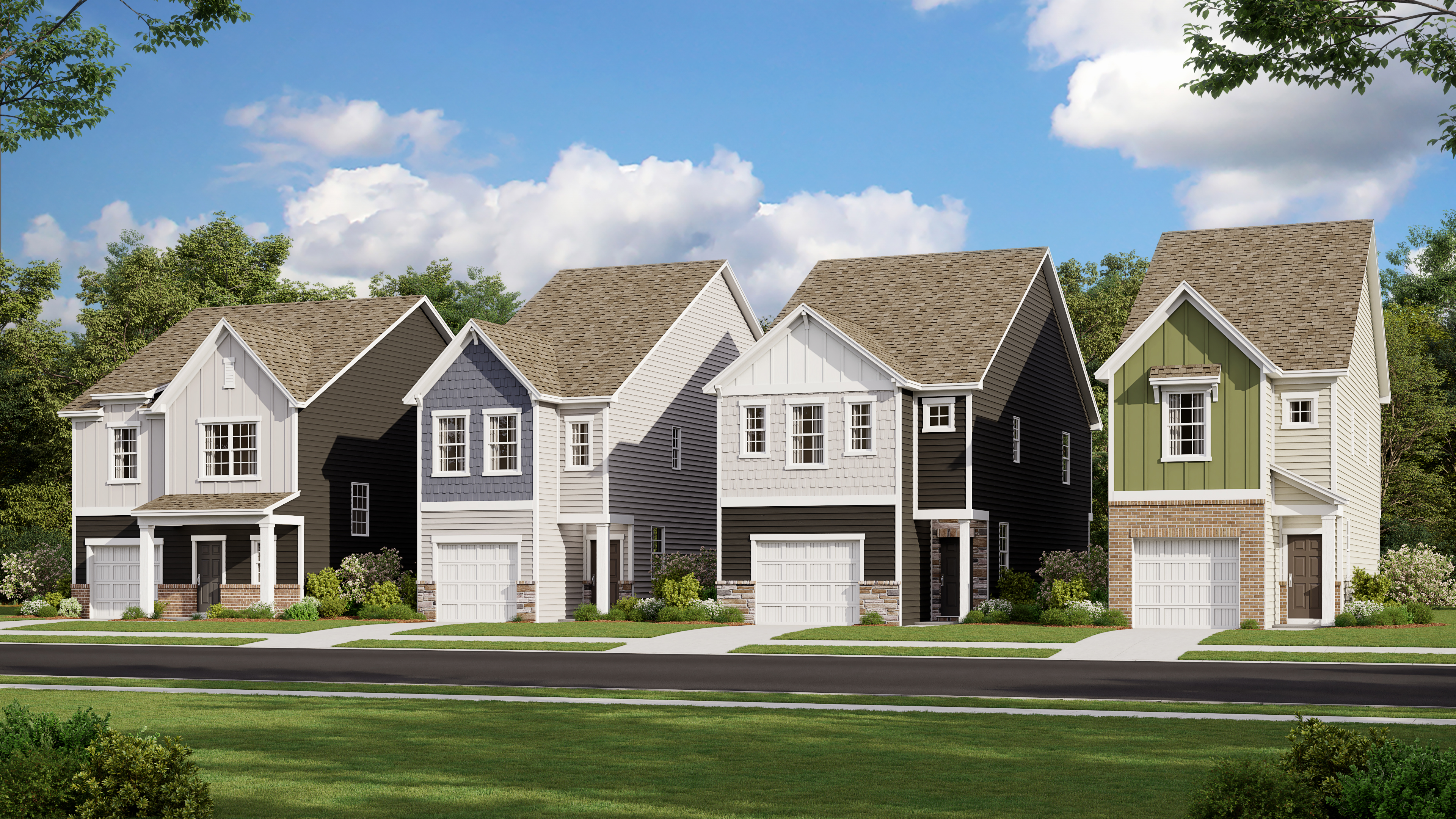 Series of homes in The Greens community