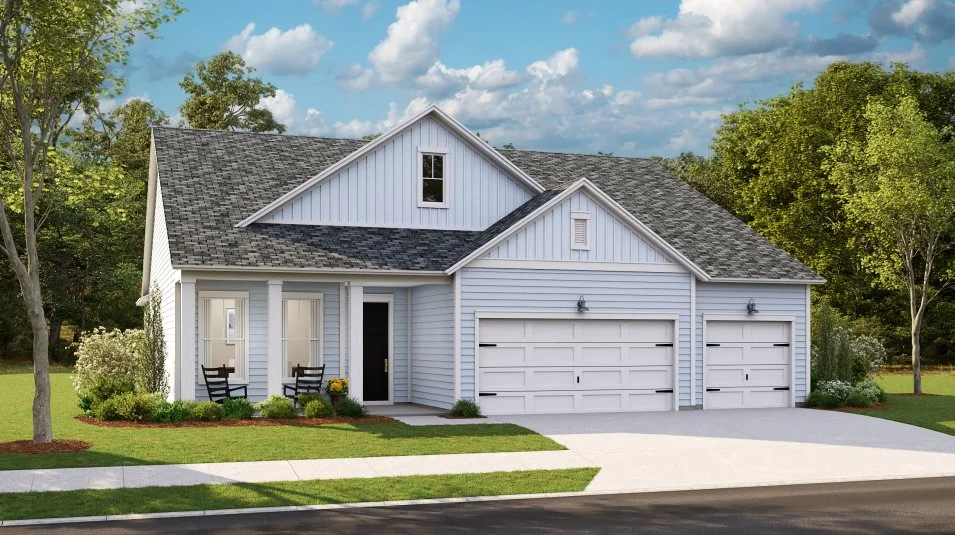 Redbud farmhouse-inspired exterior
