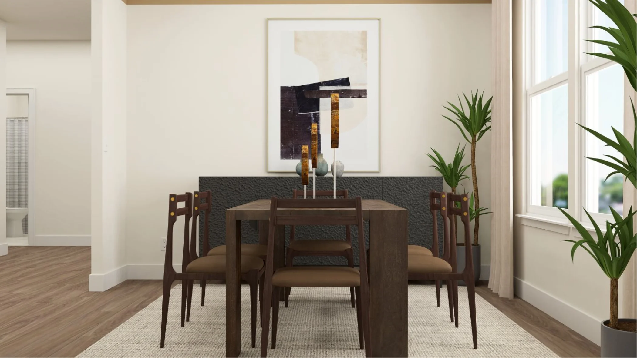 Mendocino plan dining room