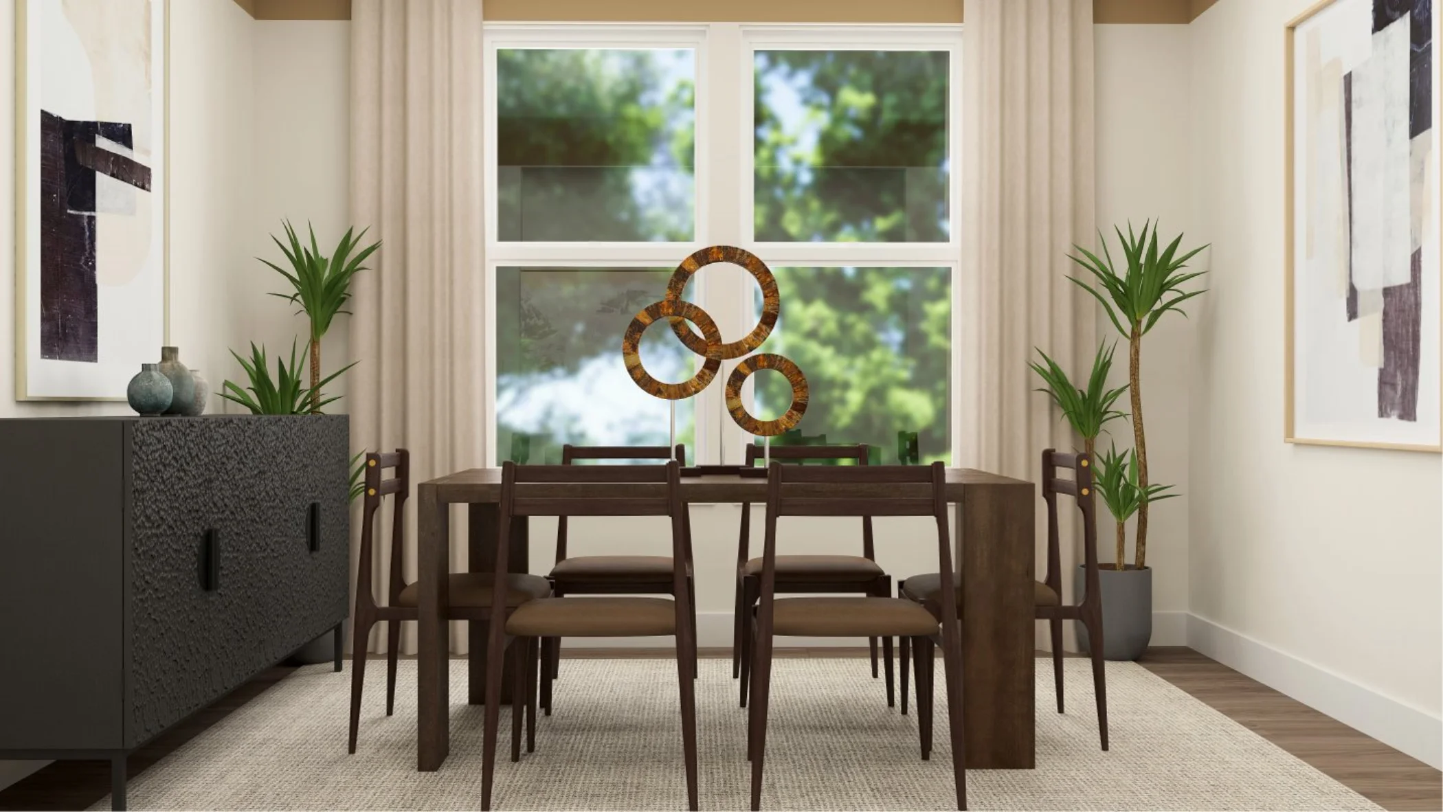 Mendocino plan dining room