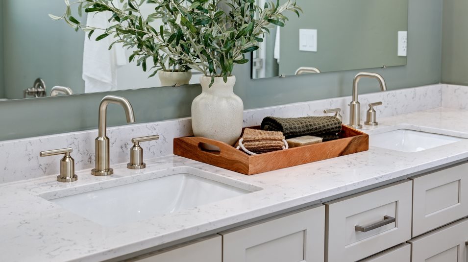 Owner's suite dual sinks