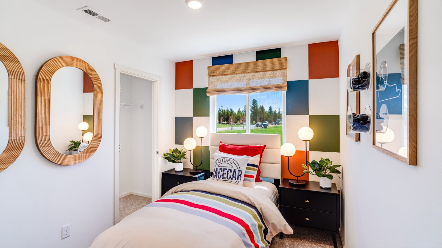 Bedroom 3 styled as a kid's room