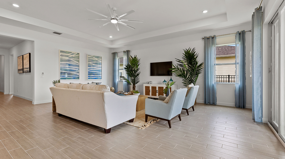 Tile in main living areas