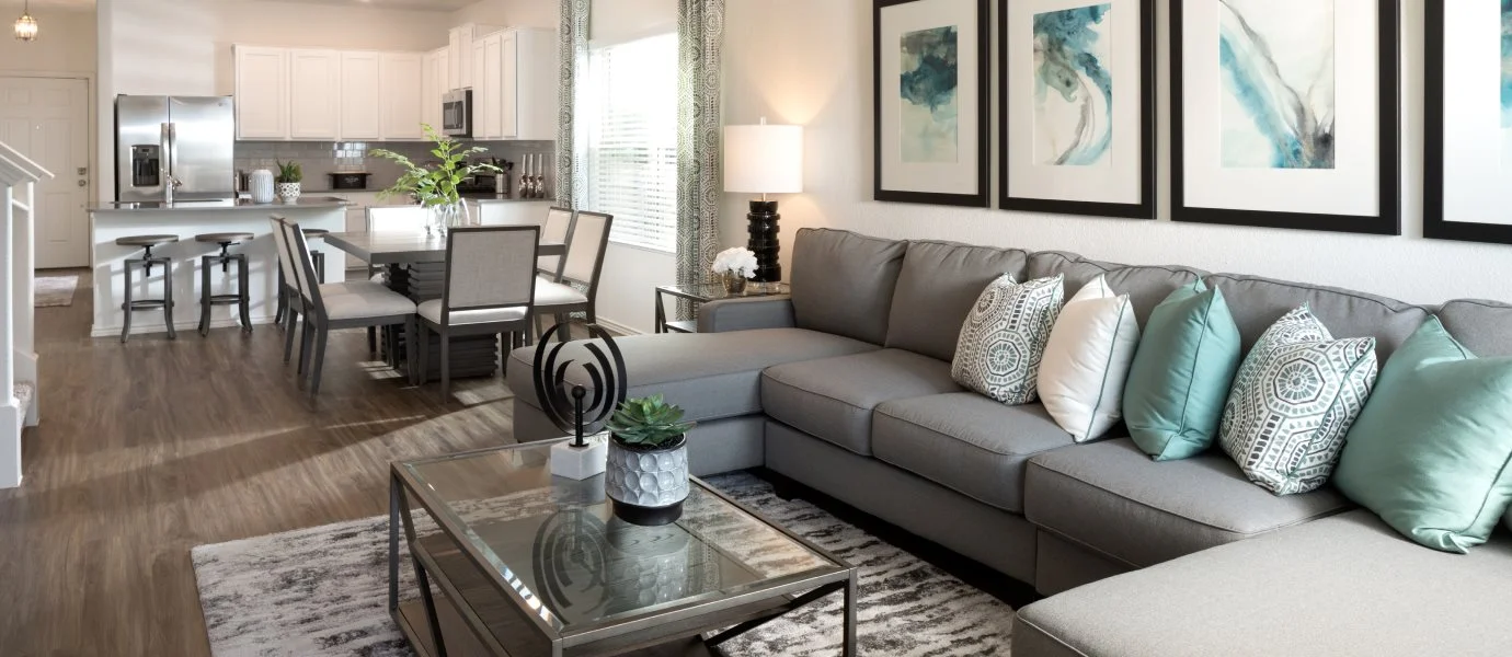 Cool Springs Claremont Collection Brock Kitchen and Living Room
