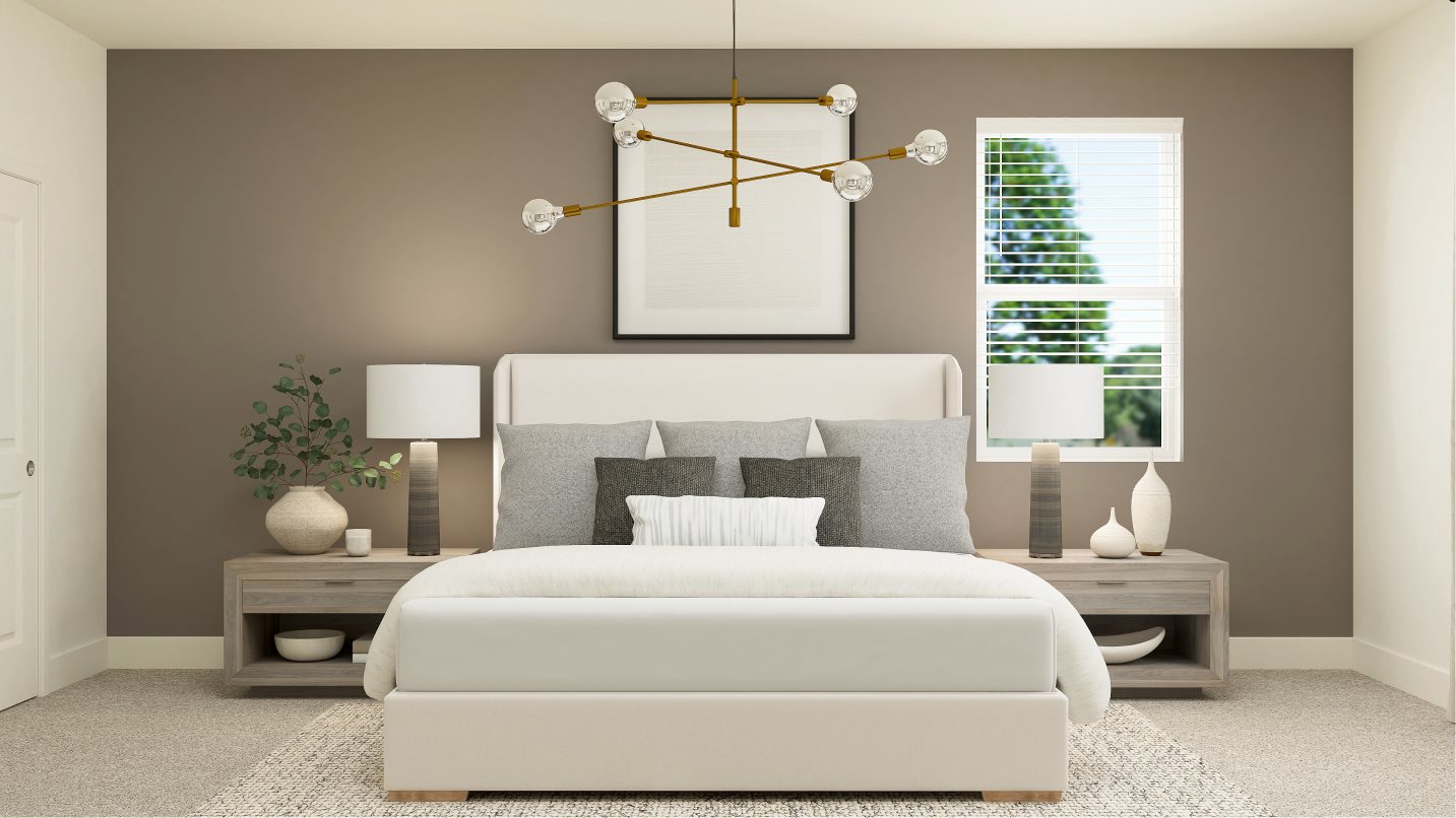 Bed5 styled as a guest room