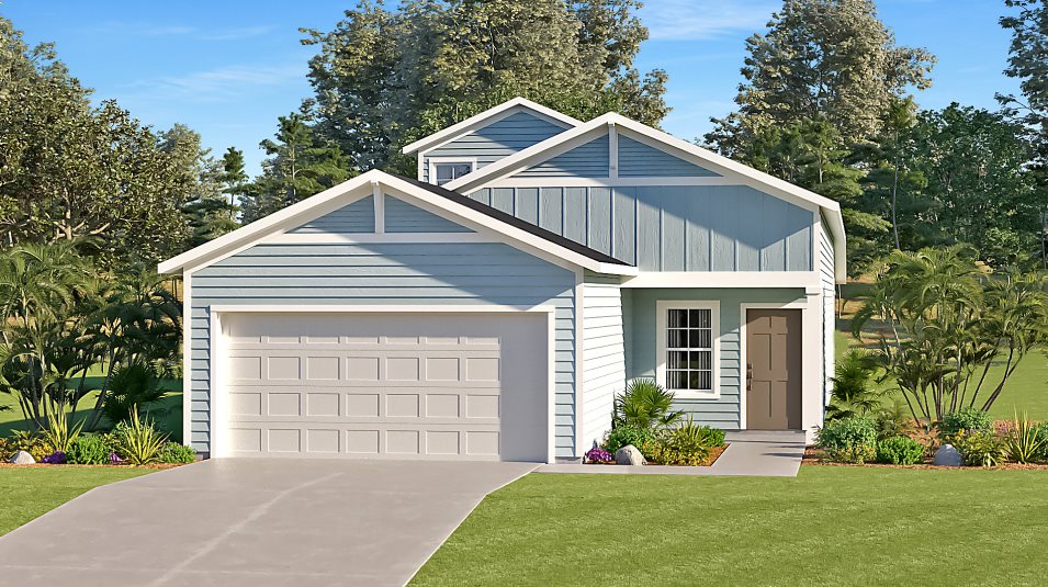 Modern farmhouse-inspired exterior
