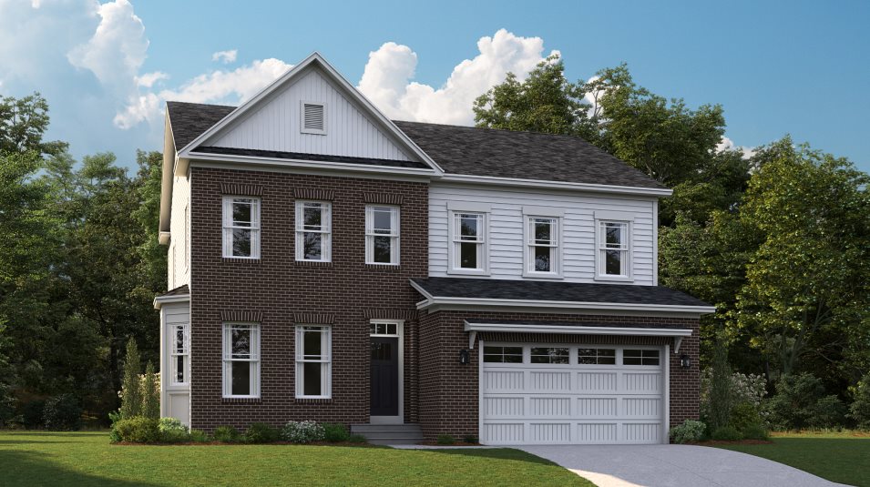 Powell Exterior Rendering Classic with Brick