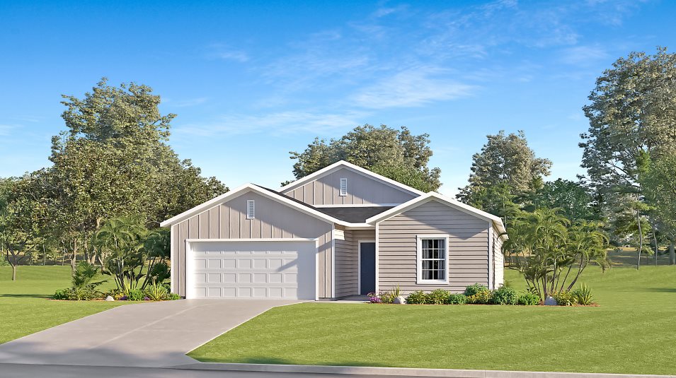A farmhouse-inspired ranch exterior 
