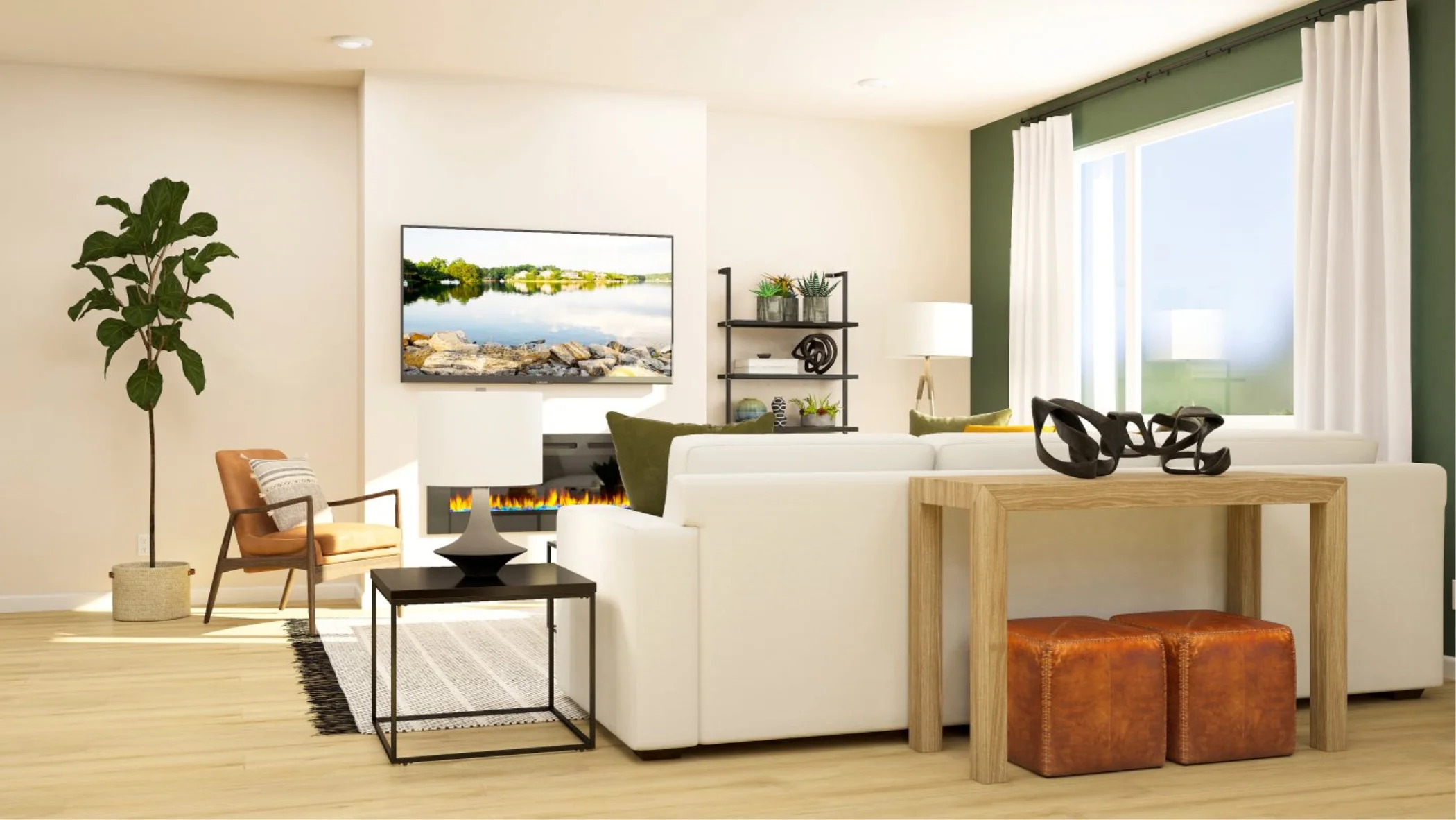 furnished great room 