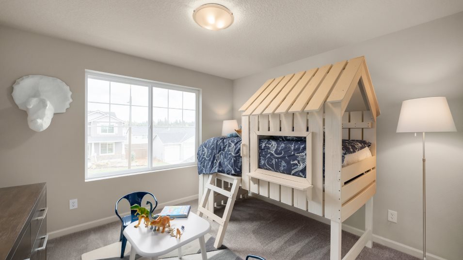 Bedroom 3s styled as a children's room
