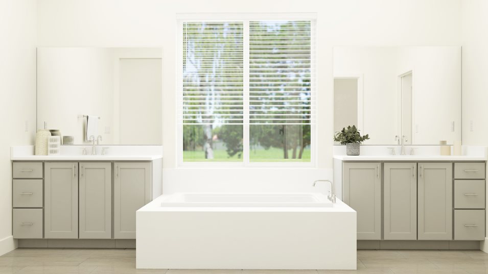Residence 1 Owner's Bathroom Vanity and Tub