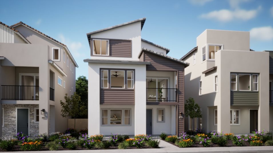 Transitional home exterior image