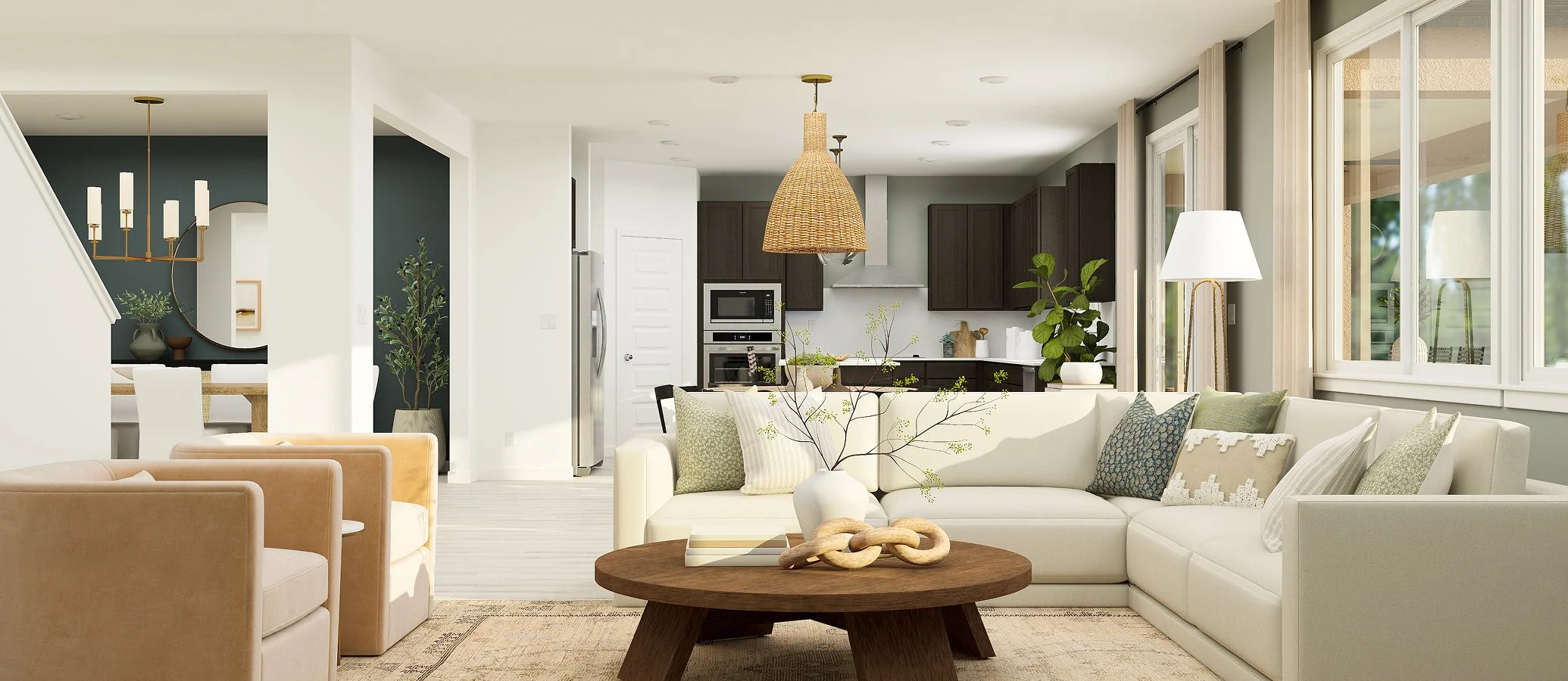 Residence 3105 Living Room Plan Hero Image