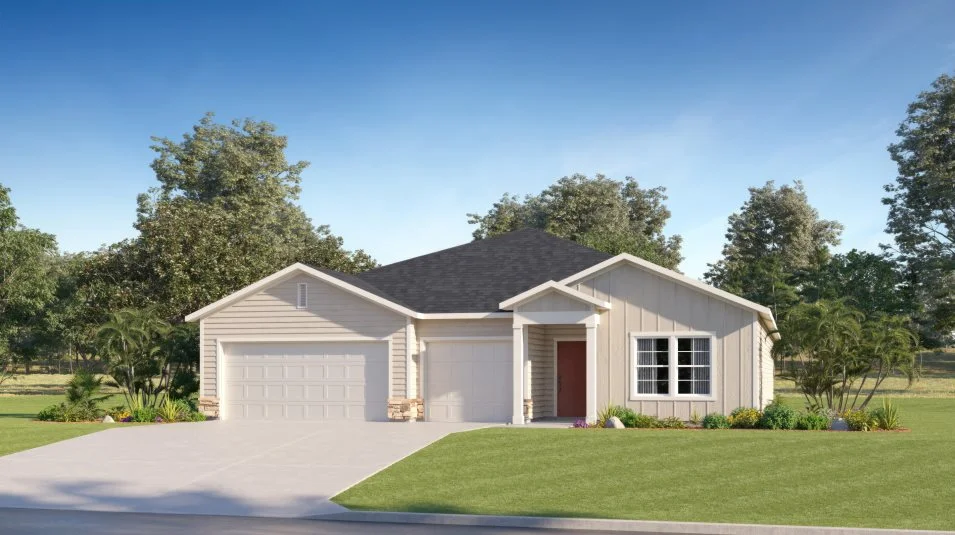 A farmhouse exterior style 