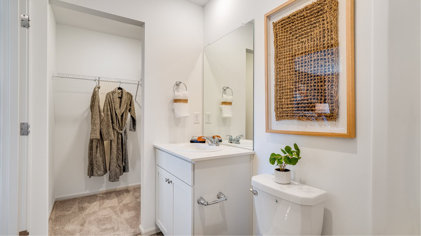 Owners bathroom with closet access