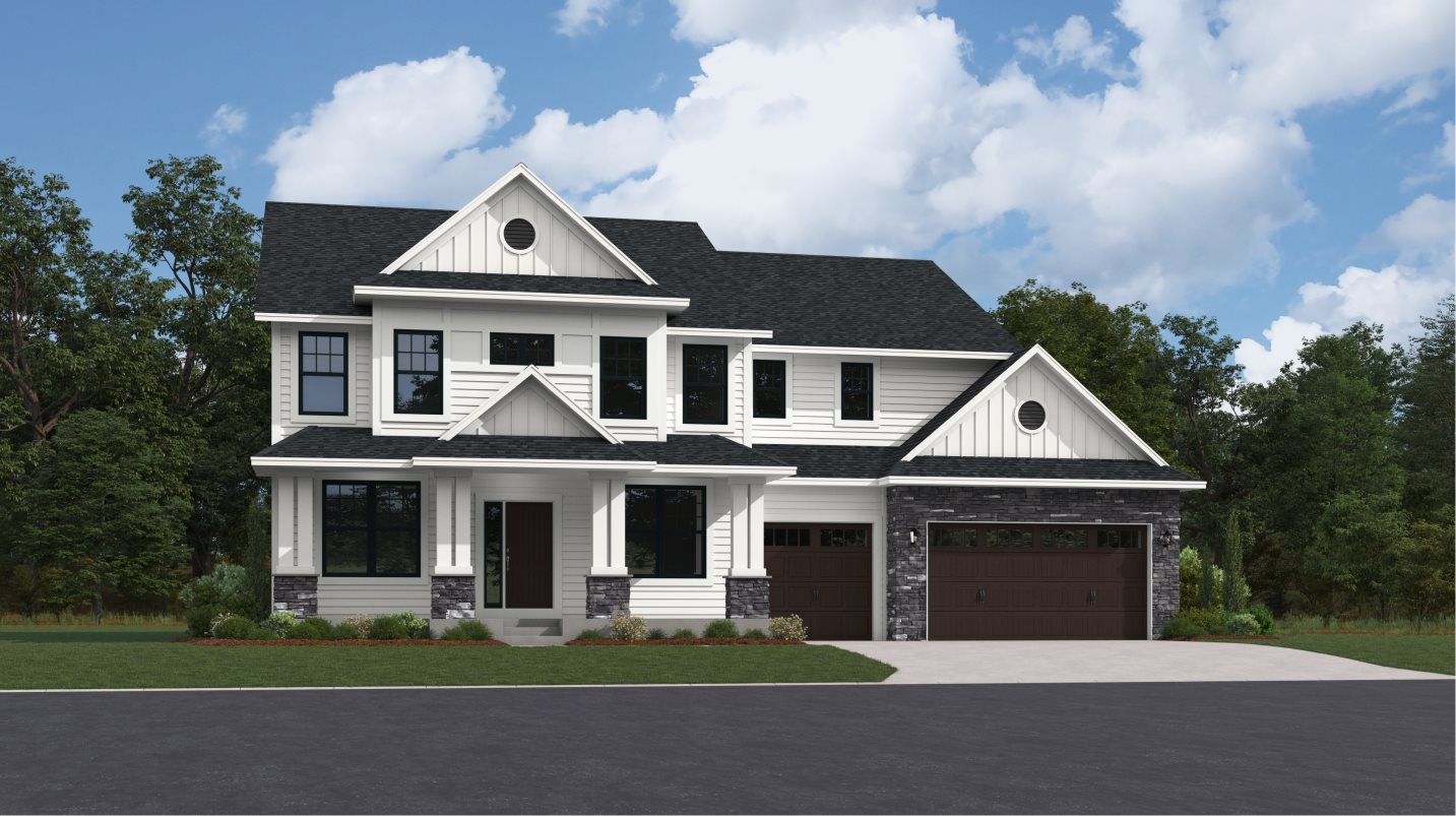 Charlotte Traditional exterior rendering