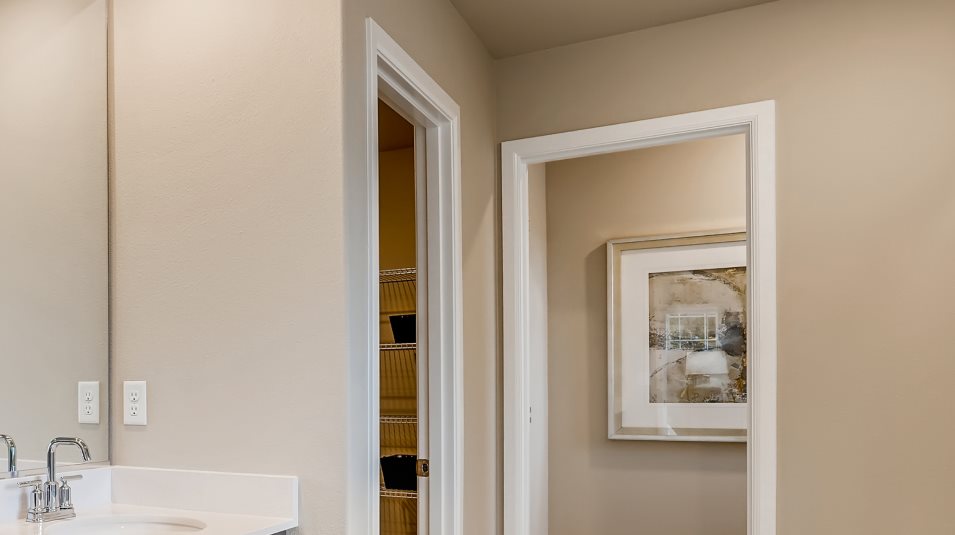 Close up of the doorway detail in the home