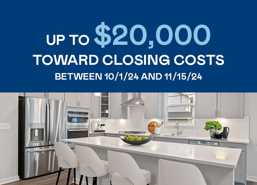 TEXT: Up to $20k toward Closing costs