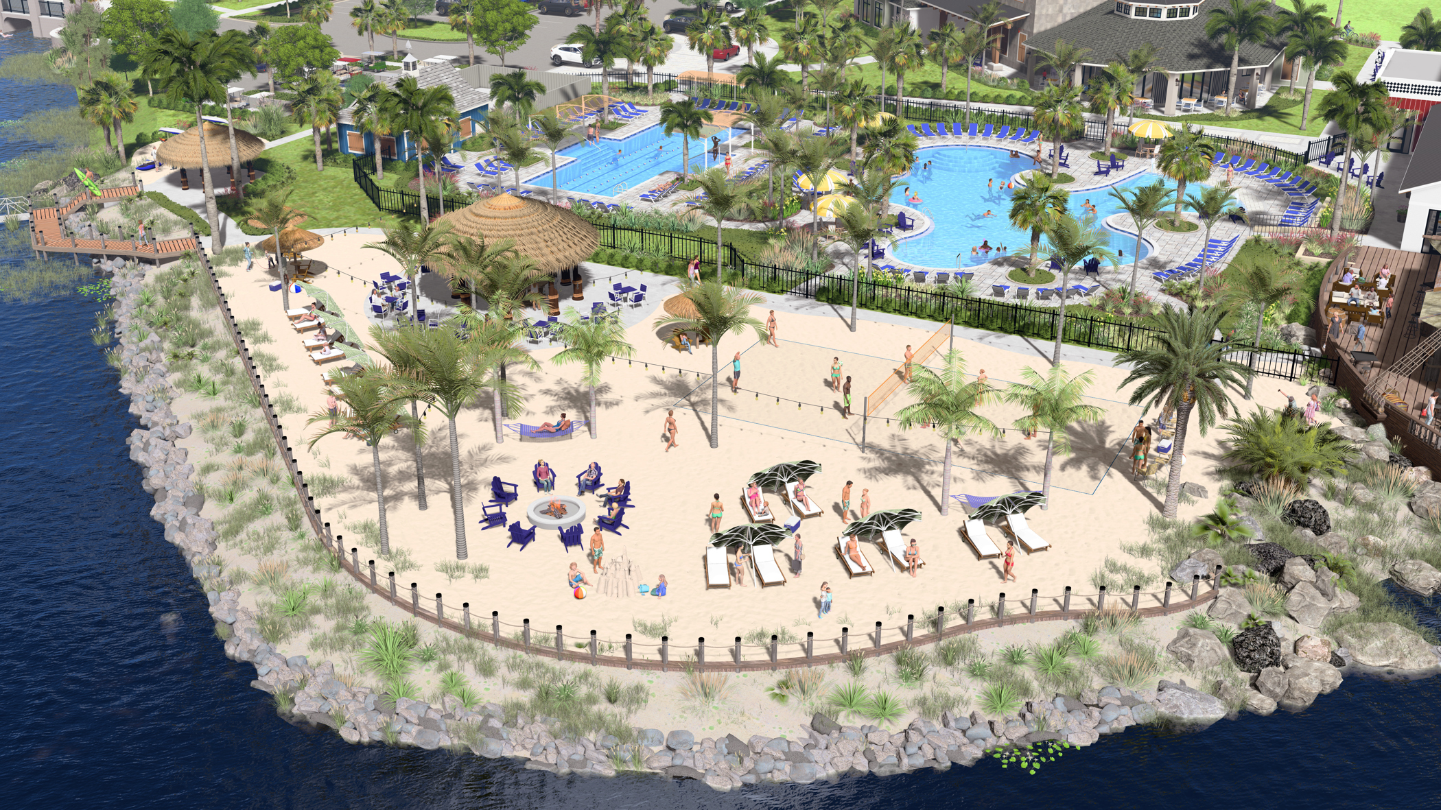 Tuckers Cove's Luau Beach