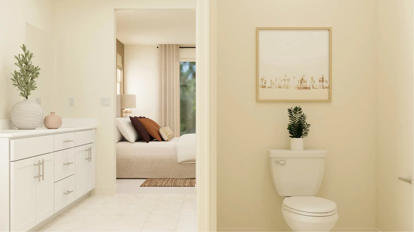 Owners bathroom entrance