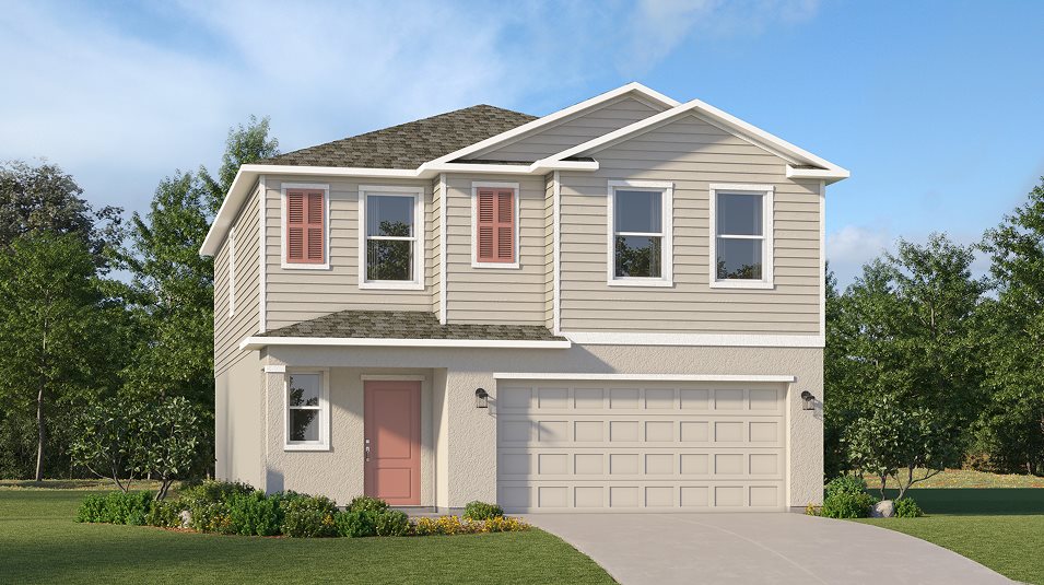 A traditional-style exterior