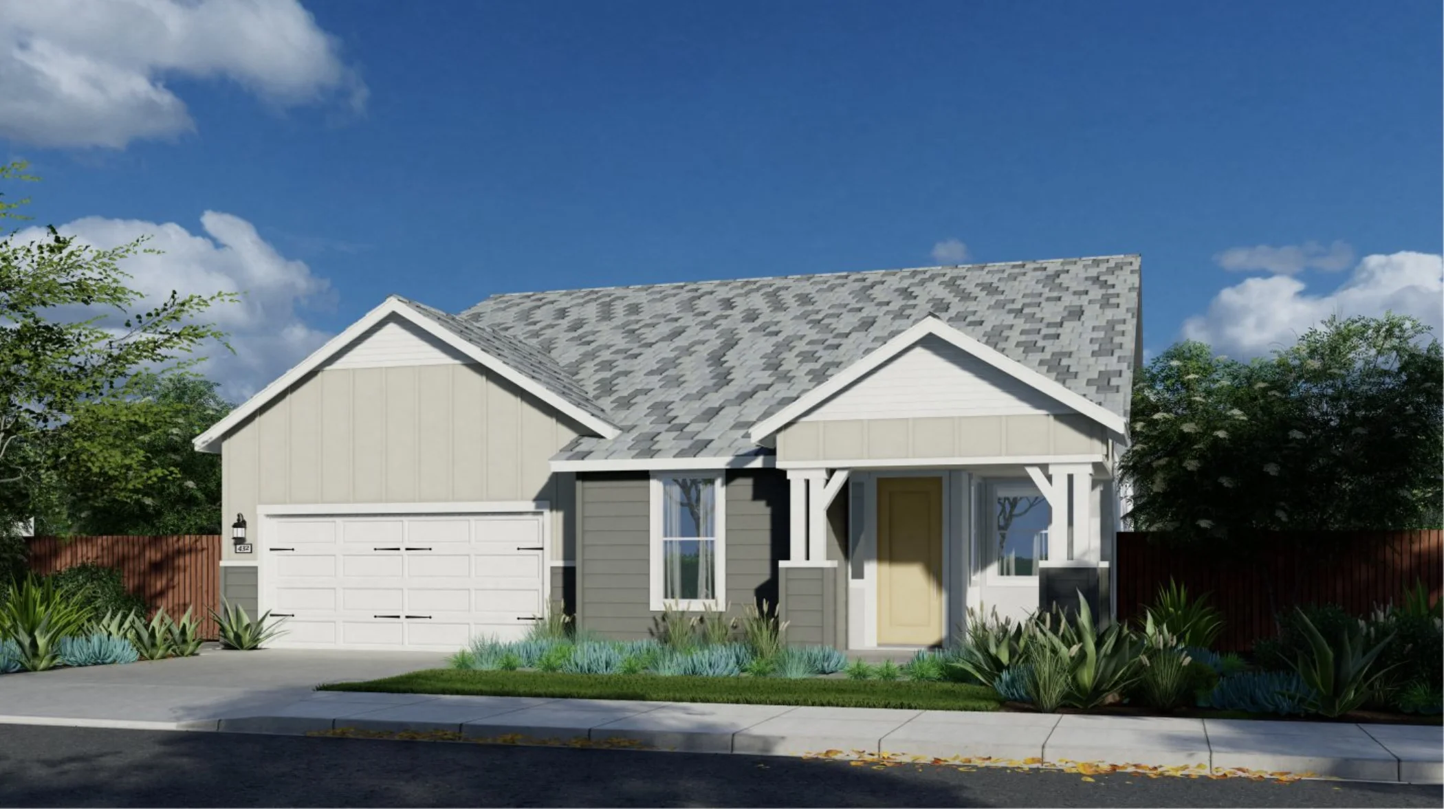 Residence 2079 Elevation A - Classic Farmhouse
