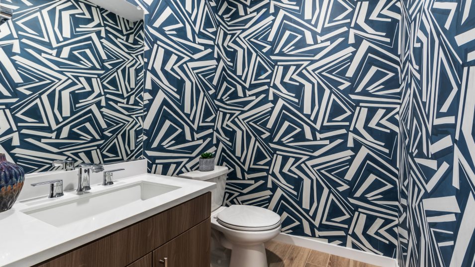 Powder room interior