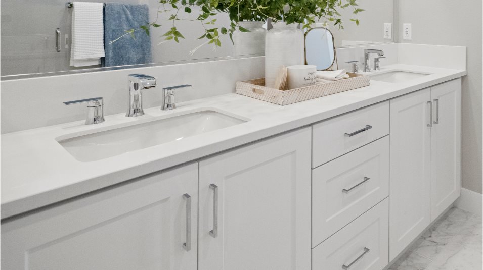 Dual sinks in the owner's suite