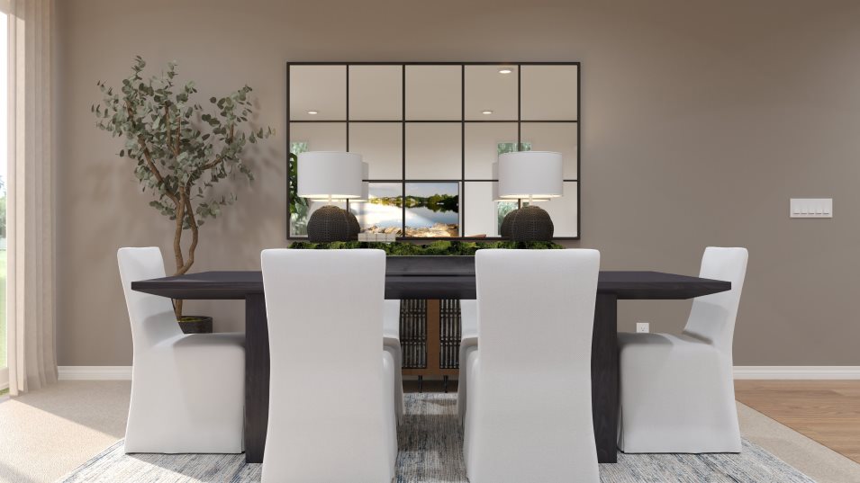 Furnished dining area