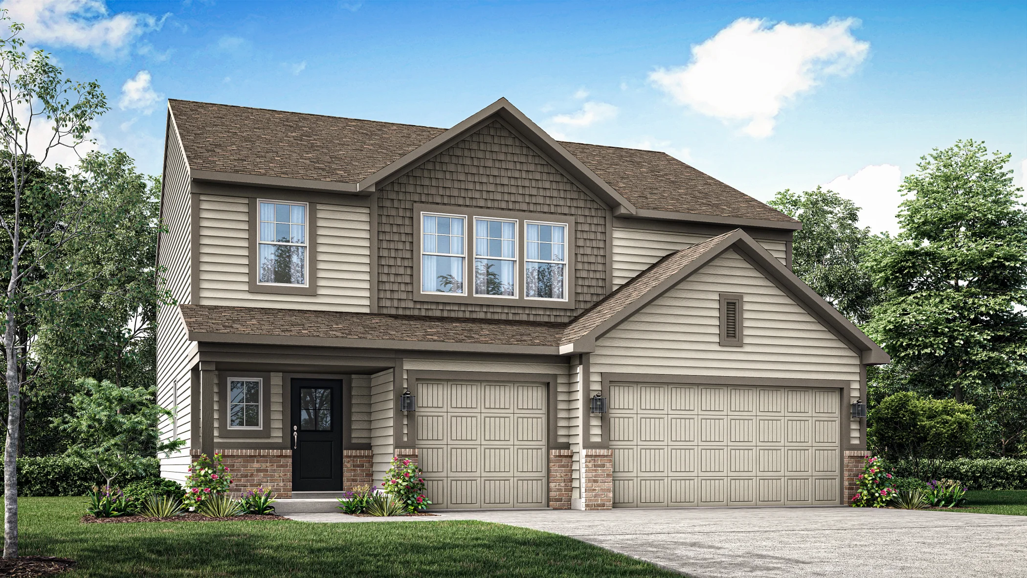 Jasper   Elevation B   3 Car Garage  STD