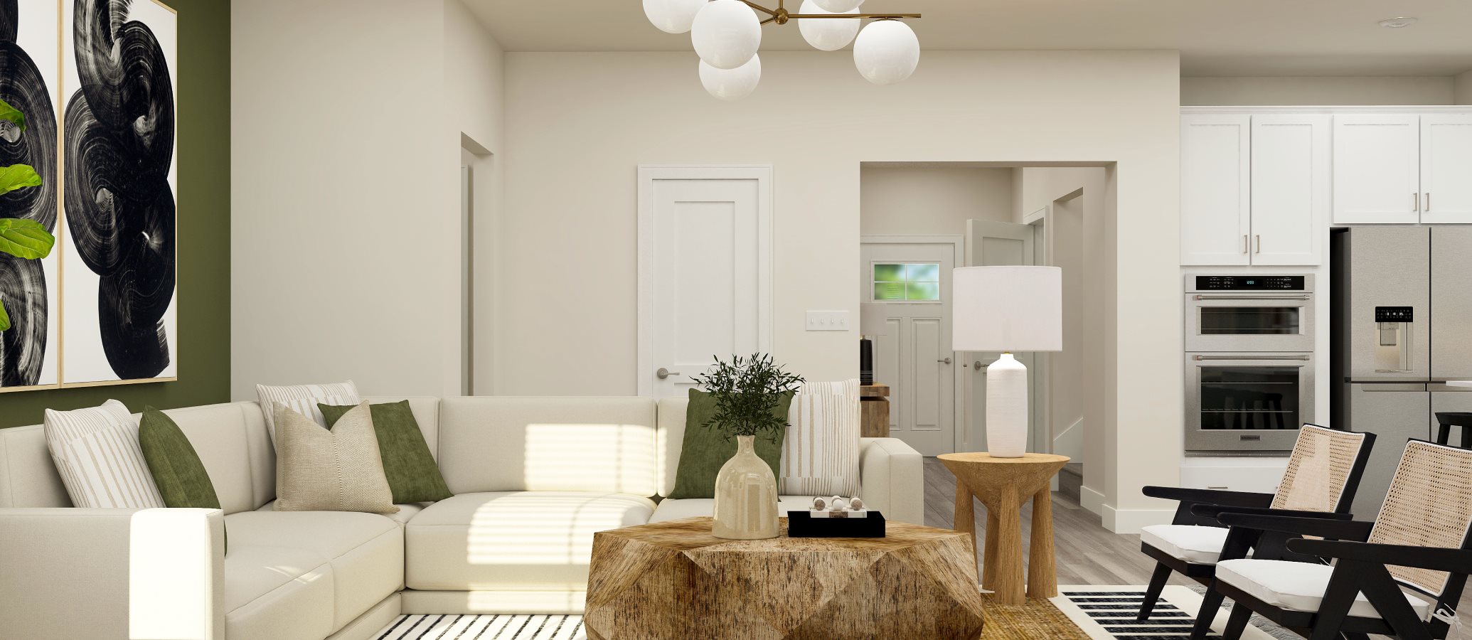 ロムニーハウス 114〜116 Graham w/ Basement & Sun Room New Home Plan in Farm View