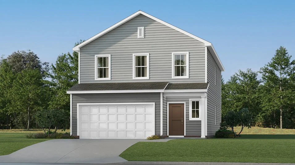 This traditional-style exterior 