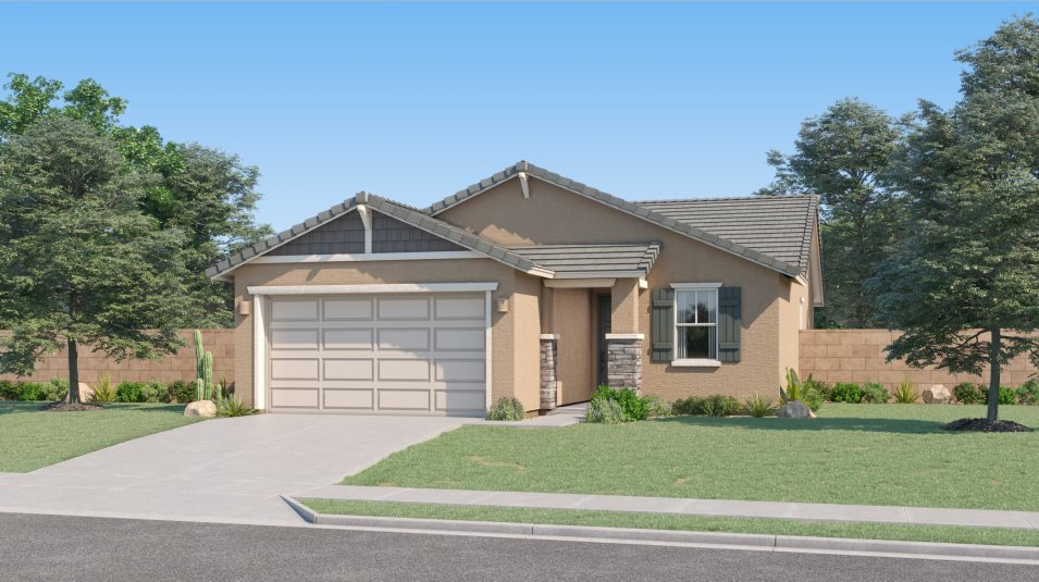 Craftsman home exterior rendering