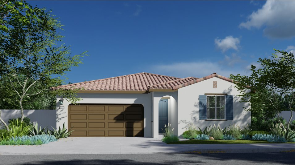Spanish home exterior rendering