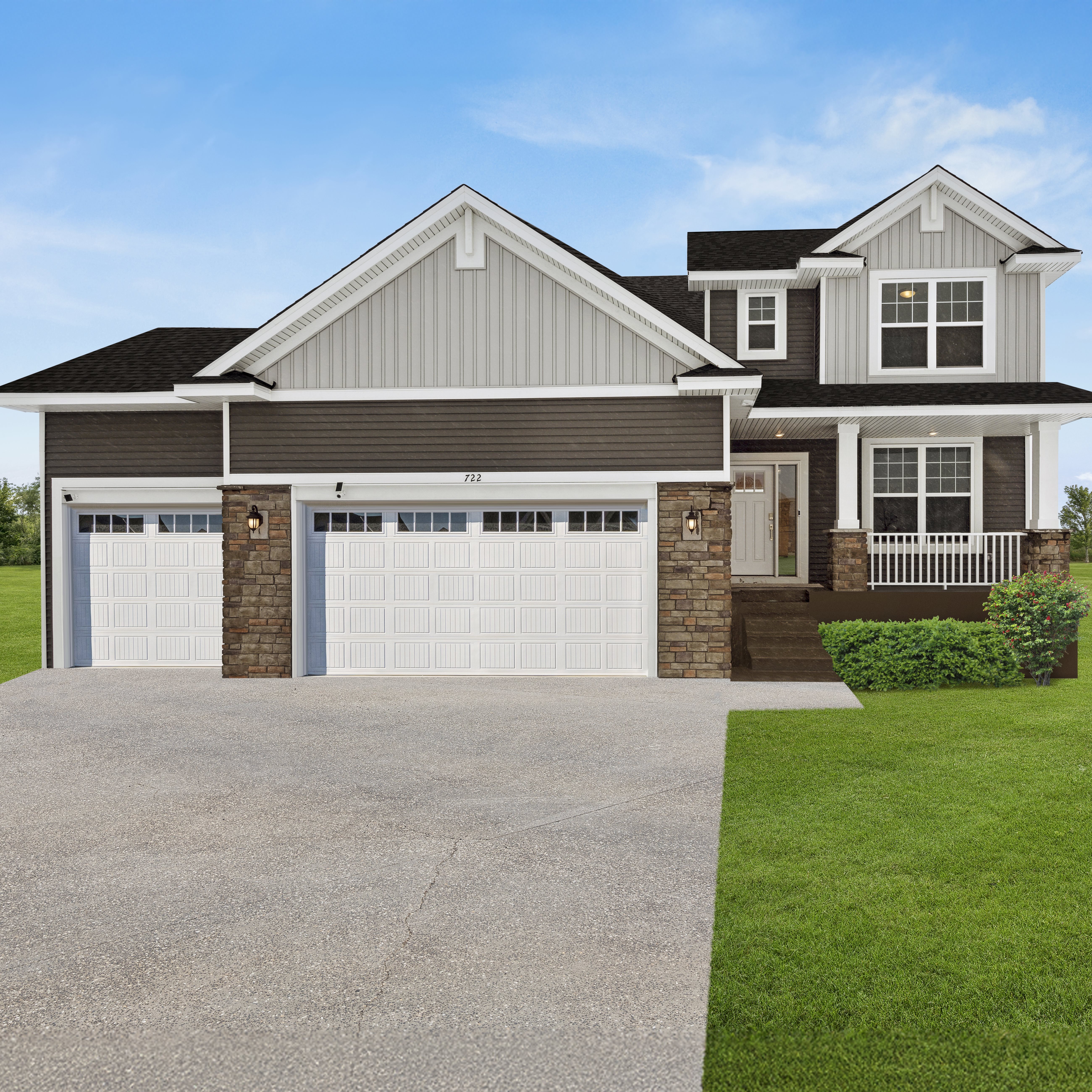 Beautiful homes at Fields of Winslow Cove