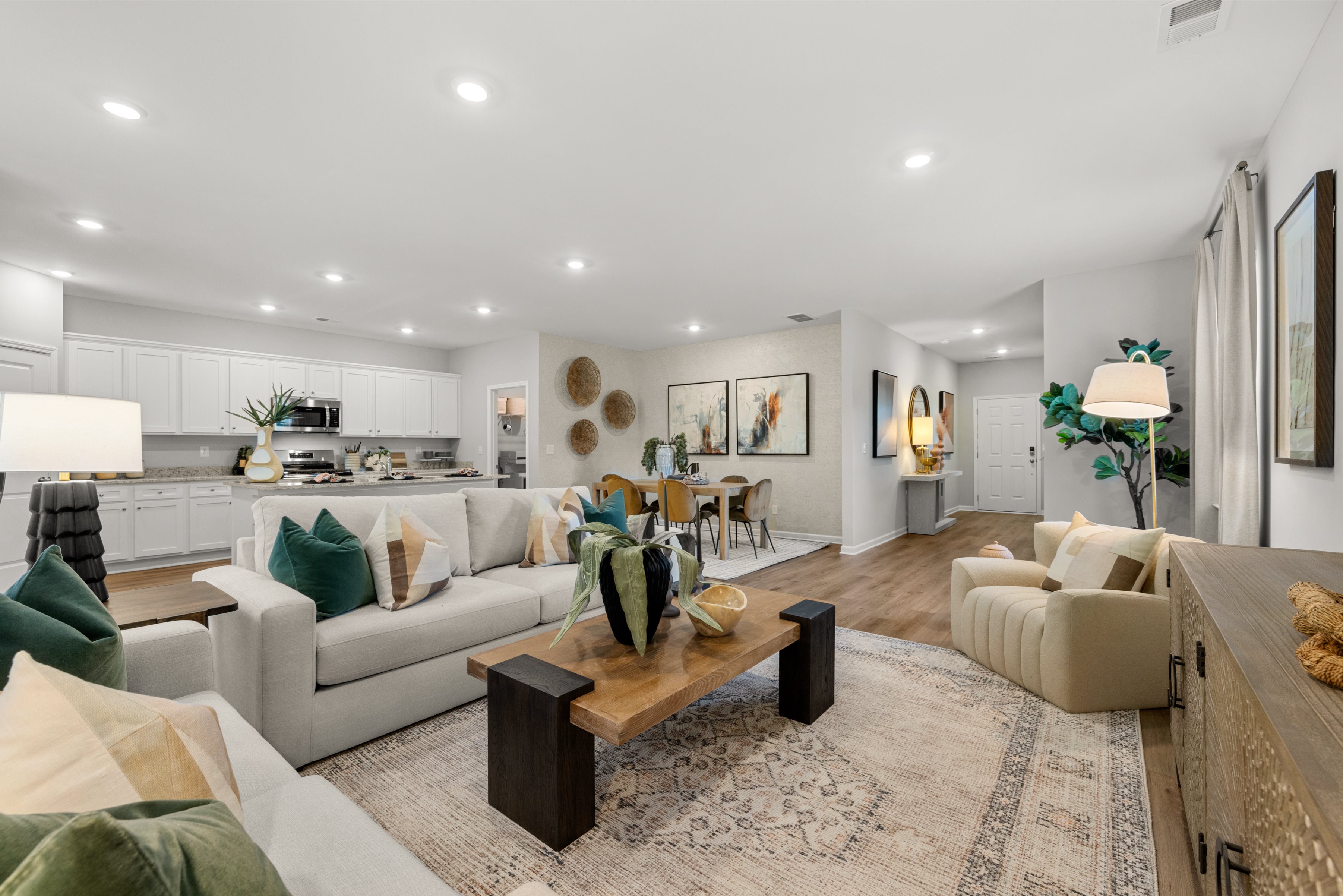 Image: Photo of living room of Boston floorplan