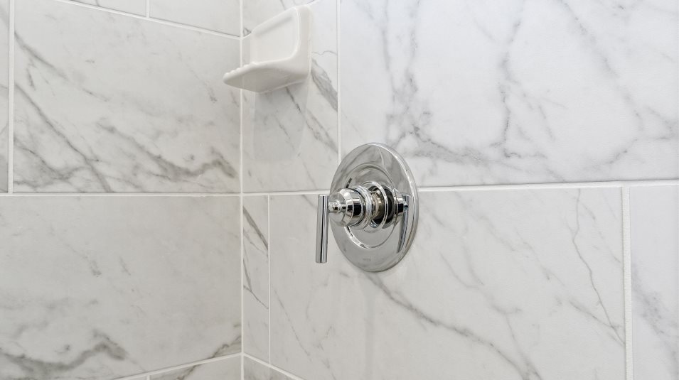 Owners suite shower faucet