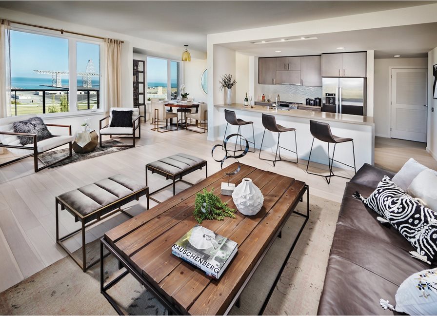 Condo with open concept living